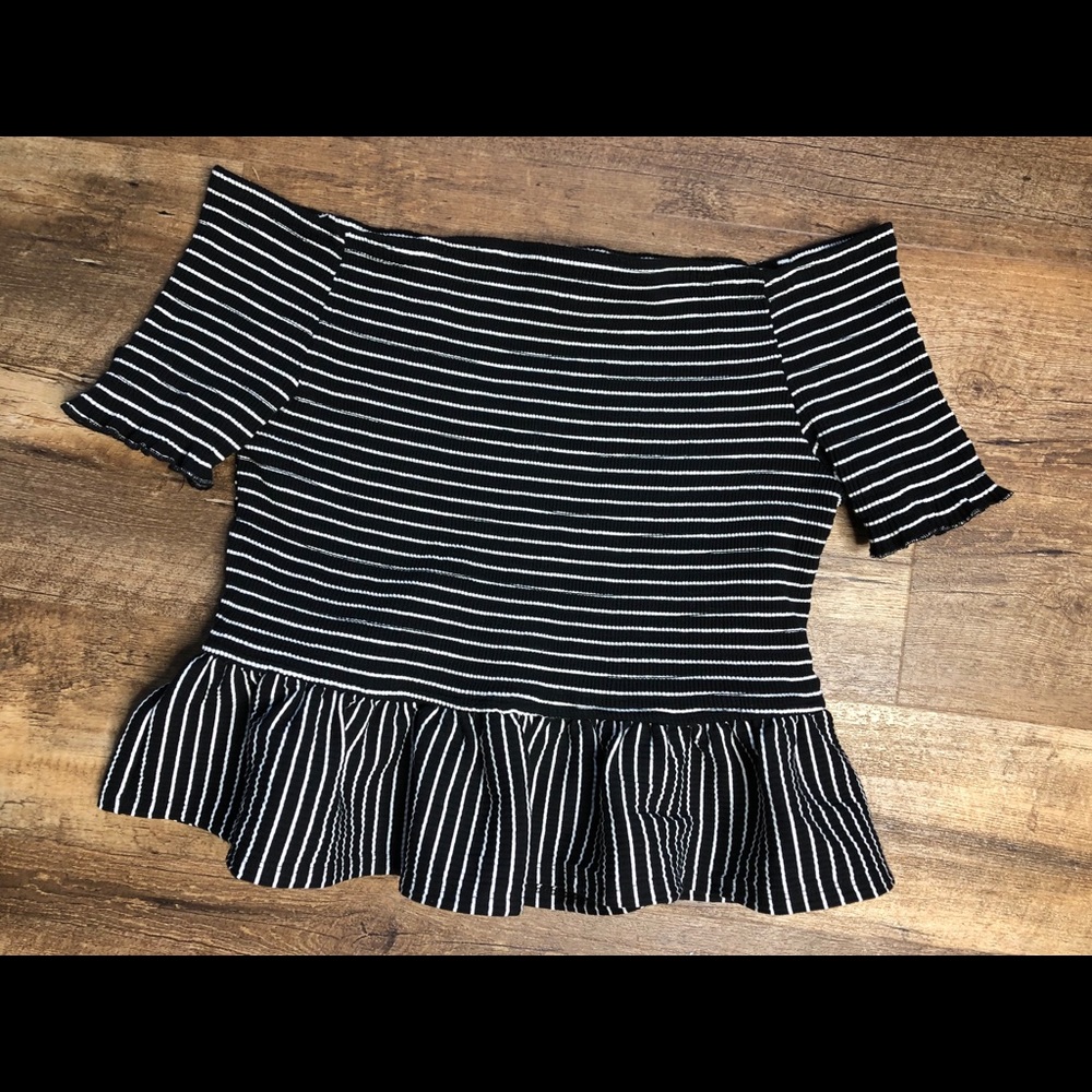 Target Who What wear off the shoulder top